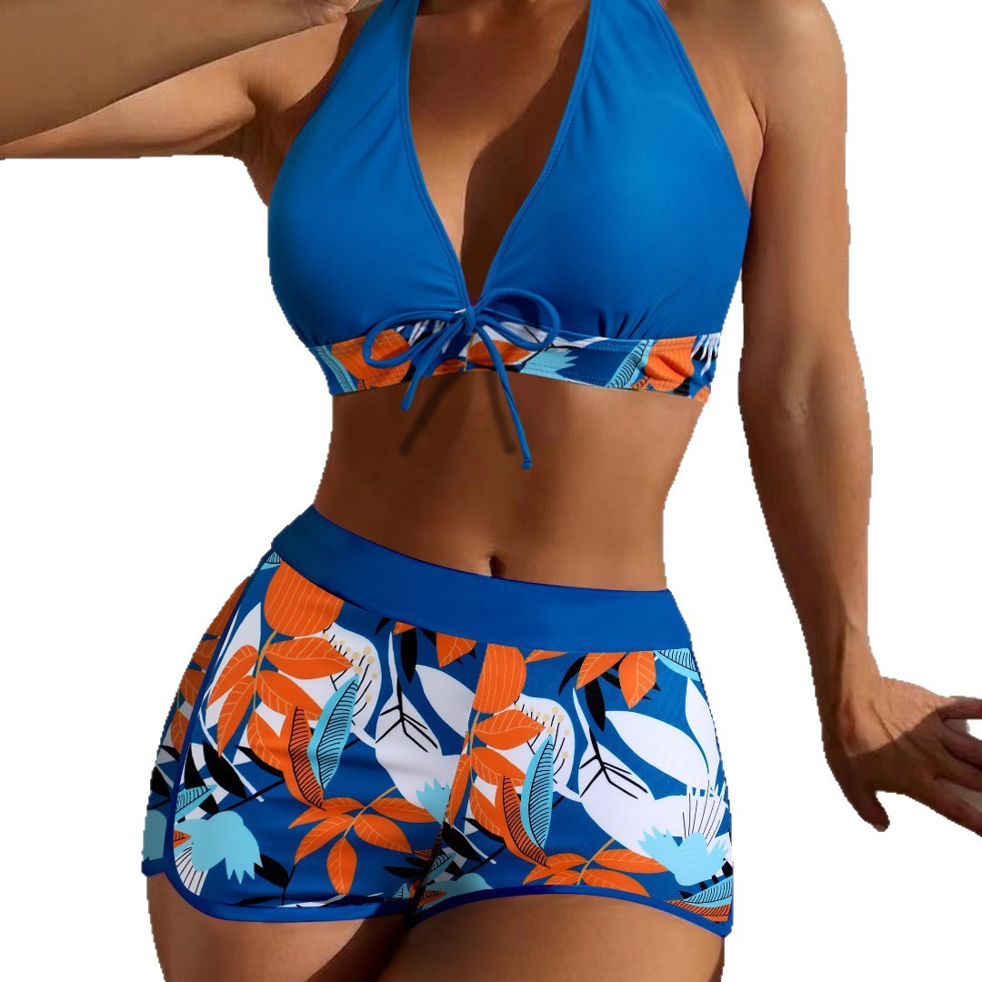 Damen Sportlicher Bikinis mit hochgeschnittenem Unterteil R&B