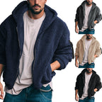 Herren Fleecejacke mit weichem Innenfutter und Kapuze R&B