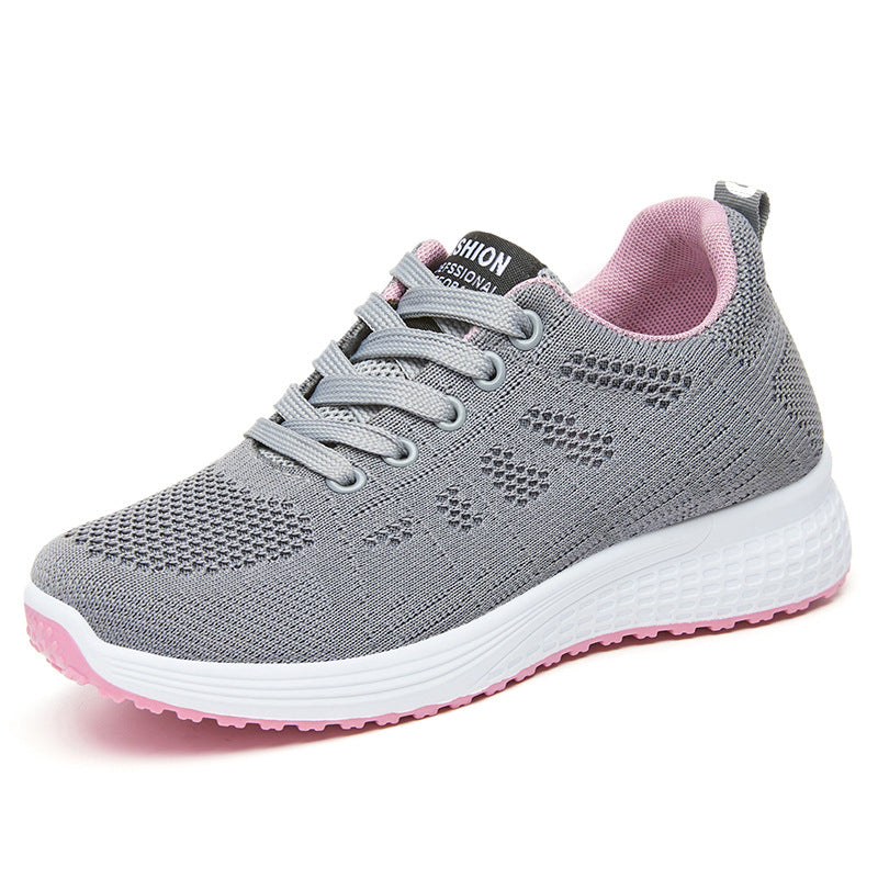 Damen Sportliche und atmungsaktive Fitness-Sneaker mit elastischem Obermaterial