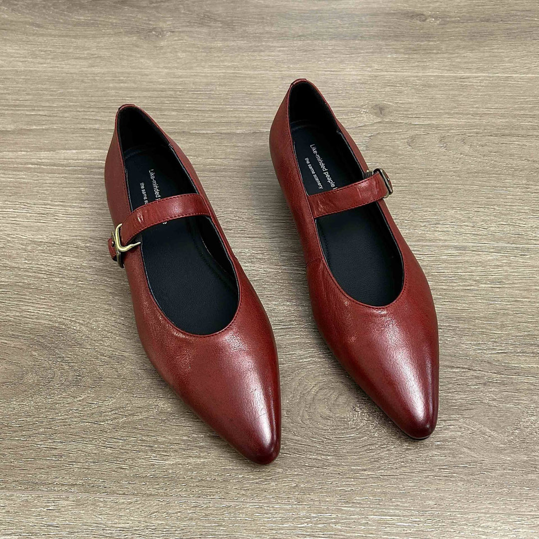 Damen elegante Ballerinas mit modischem Riemen und stilvollem Design R&B
