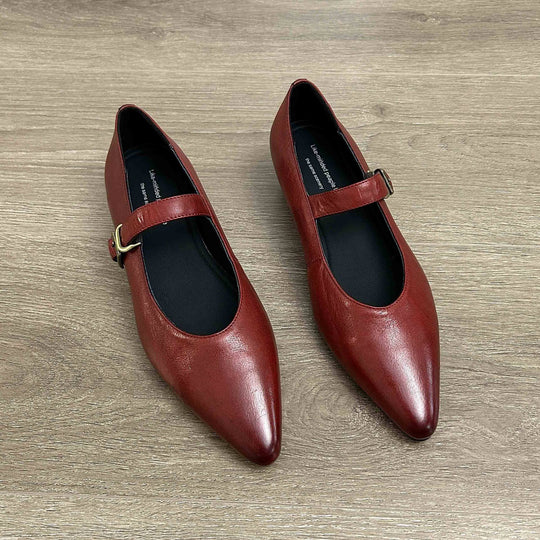 Damen elegante Ballerinas mit modischem Riemen und stilvollem Design R&B