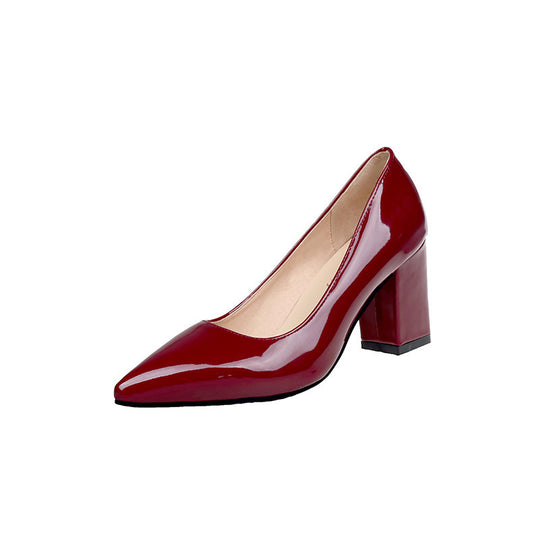 Damen elegante Pumps mit blockiertem Absatz R&B