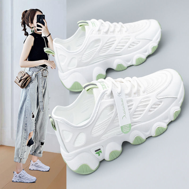 Damen Sportliche Lauf-Sneaker mit atmungsaktivem Mesh-Obermaterial und stoßdämpfender Sohle R&B