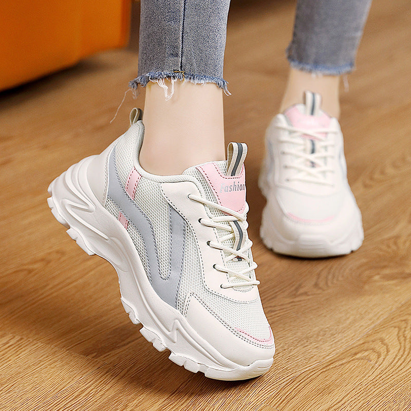 Damen Sportliche Sneakers mit atmungsaktivem Mesh-Obermaterial und rutschfester Sohle