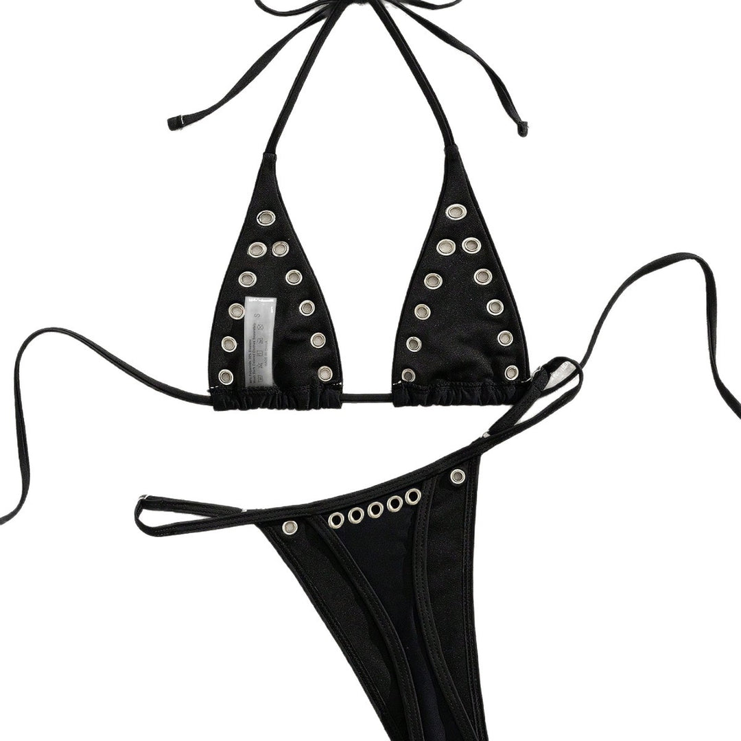 Damen Bikini mit stilvollen Nieten R&B