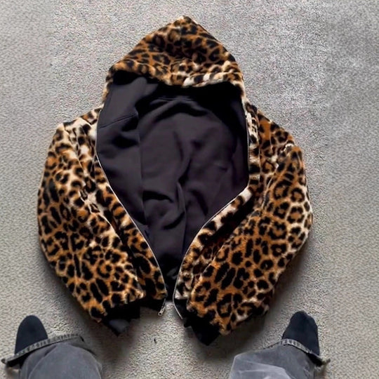 Damen Hoodie mit luxuriösem Kunstfellfutter R&B