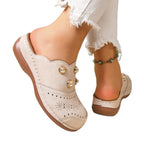 Damen modische und bequeme Clogs mit Blumendesign R&B