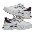 Damen Trendige Chunky Sneakers mit grafischen Designelementen und bequemer Dämpfung R&B