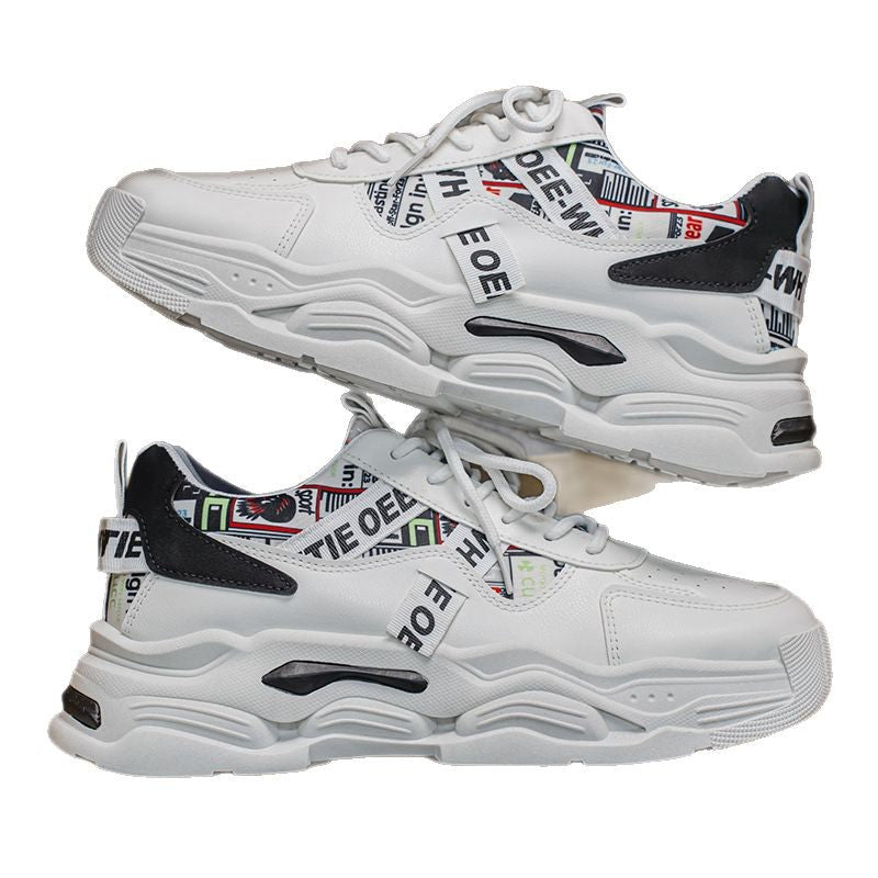 Damen Trendige Chunky Sneakers mit grafischen Designelementen und bequemer Dämpfung R&B