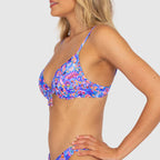 Damen Triangel-Bikini mit verspieltem Muster R&B