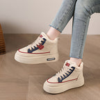 Damen Winterliche High-Top Sneakers mit kuscheligem Innenfutter und dämpfender Sohle R&B