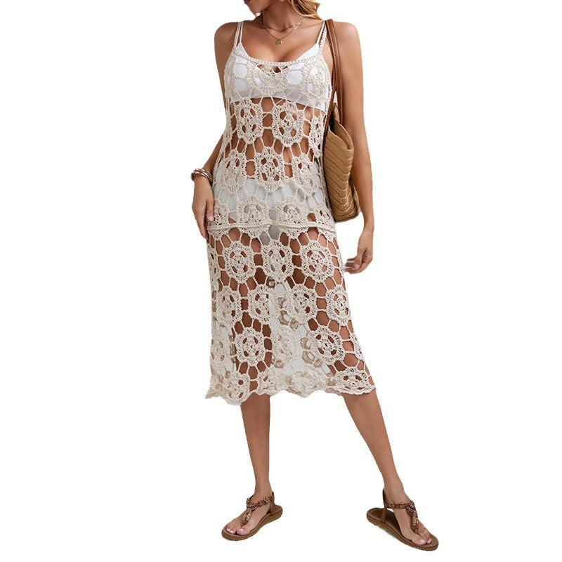 Damen figurbetontes Maxikleid mit Cut-Outs R&B