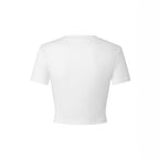 Damen Crop-T-Shirt mit fruchtigem Design und lässigem Schnitt R&B