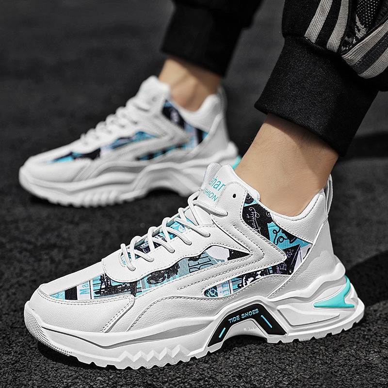 Damen moderne Sneakers mit auffälligem Print und dämpfender Laufsohle