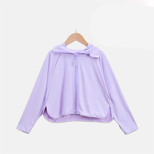 Damen Leichte UV-Schutzjacke mit Kapuze und atmungsaktiven Eigenschaften R&B