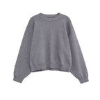 Damen Oversized Sweatshirt mit lässigem Schnitt und langlR&Bigem Material R&B