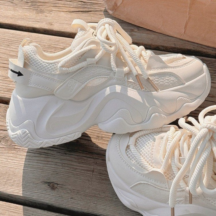 Damen Sportliche Sneakers mit einzigartigem Komfort-Design und atmungsaktiver Mesh-Oberfläche