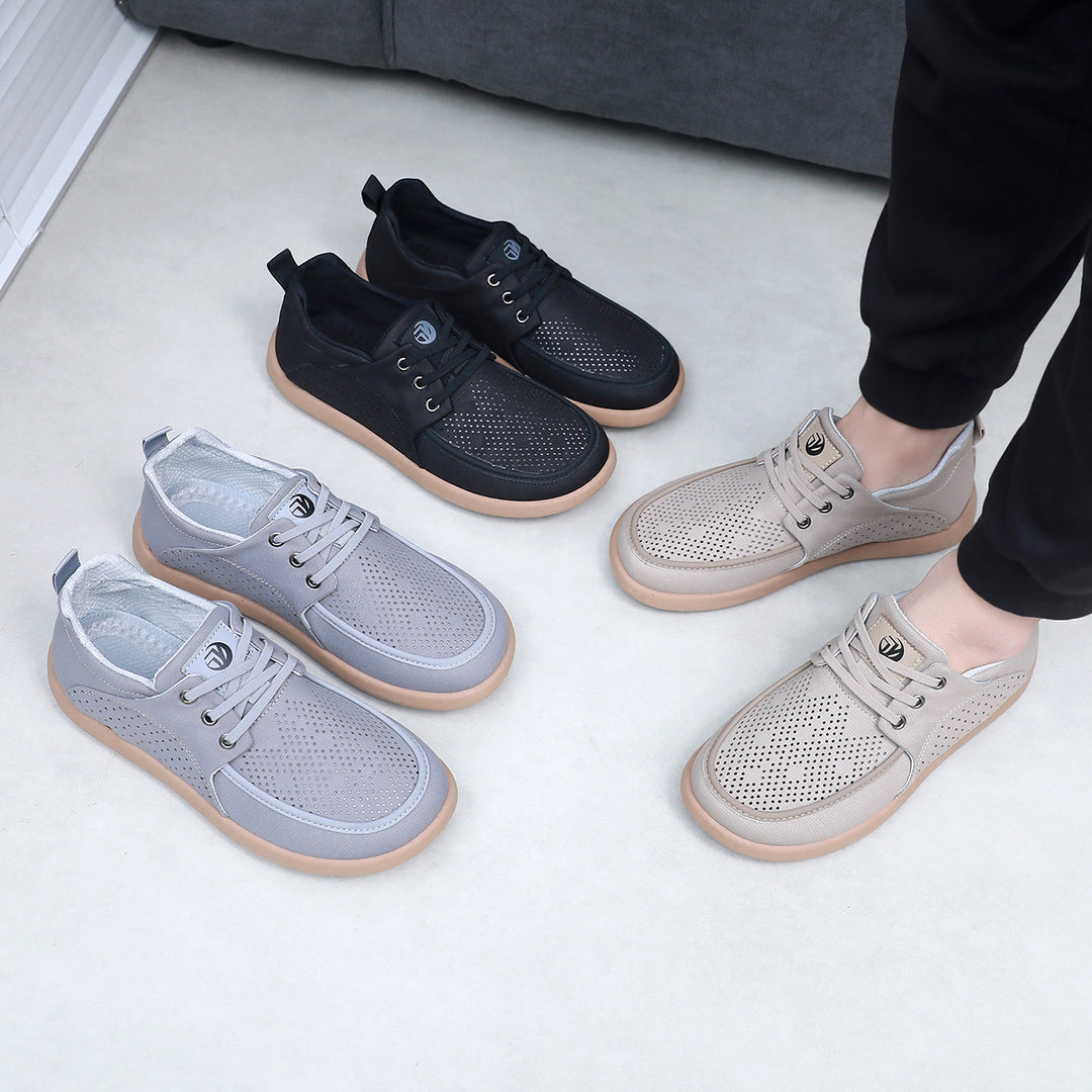 Damen Atmungsaktive Sneaker mit Lochmuster und rutschfester Sohle R&B