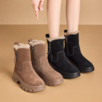 Damen Warme Winterstiefel mit durchgehendem Futter und robustem Reißverschluss R&B