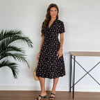 Damen Hemdblusenkleid mit floralen Details R&B