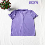 Damen Verspielt geschnittene Bluse mit Puffärmeln und Knopfdetails R&B
