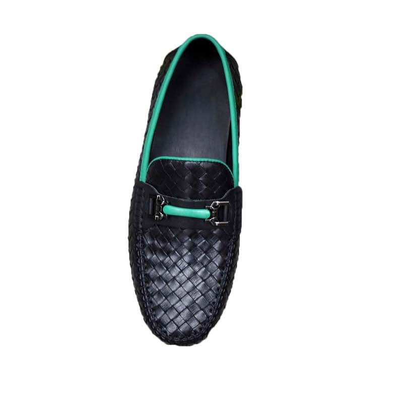 Damen Mokassins aus geflochtenem Leder R&B