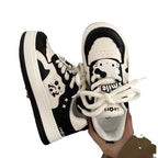 Damen Modische Sneakers mit spielerischem Panda-Design und rutschfester Sohle R&B