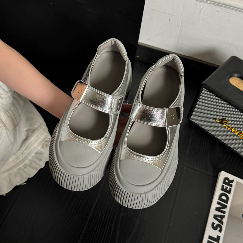 Damen Modische Ballerinas mit verstellbarem Riemen R&B