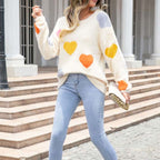 R&B | Strickpullover Mit Süßem Herzmuster