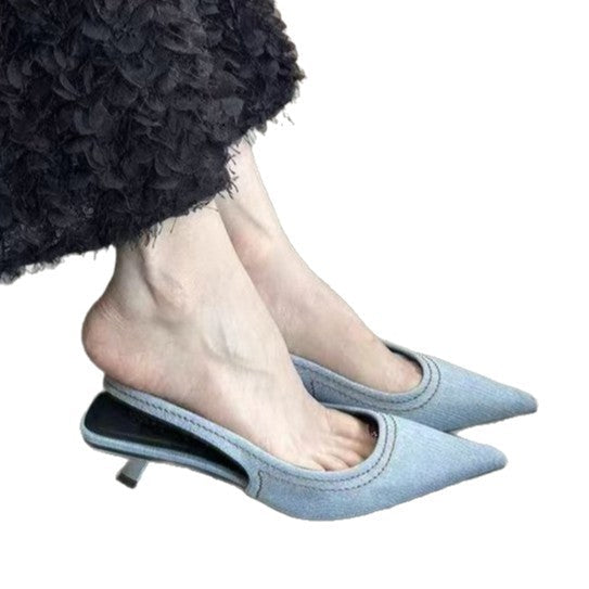 Damen Sling-Pumps mit spitzem Design und verstellbarem Riemchen R&B