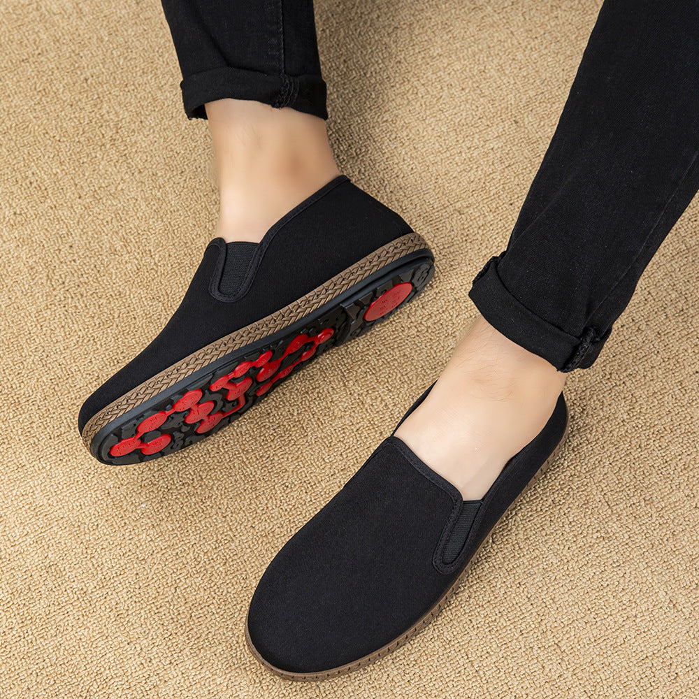 Damen klassische Slip-On Slipper aus elastischem Material R&B
