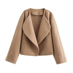 Damen eleganter Oversized-Blazer mit schickem Revers R&B