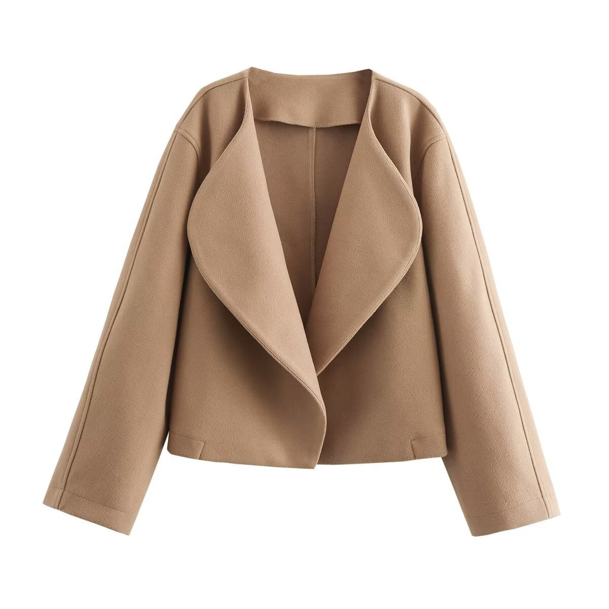 Damen eleganter Oversized-Blazer mit schickem Revers R&B