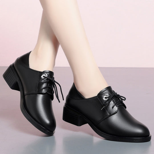 Damen Elegante Schnürschuhe mit Blockabsatz und modischem Detail R&B