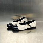 Damen Ballerinas mit eleganter Steppung und dekorativem Riemen R&B