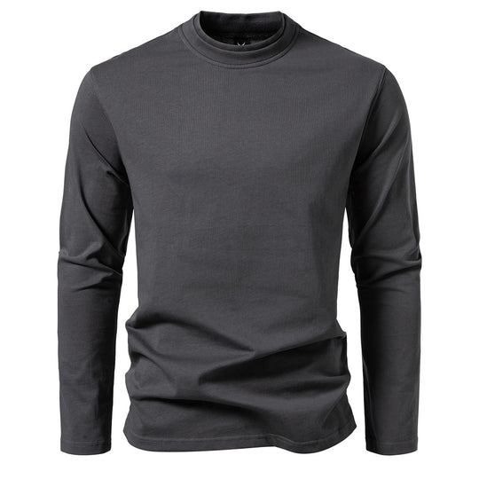 Herren langärmliges T-Shirt aus angenehmem Baumwollmix mit Rundhalsausschnitt R&B
