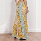 Damen Maxirock mit floralem Design und verspielten Farben R&B