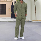 Herren lässiges Kapuzenshirt mit praktischen Taschen und Jogginghose R&B
