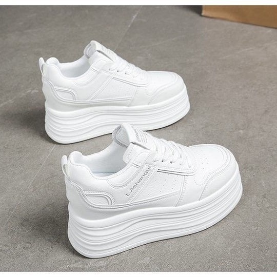 Damen modische Plateau-Sneaker mit strukturiertem Obermaterial und komfortablem Dämpfungssystem R&B