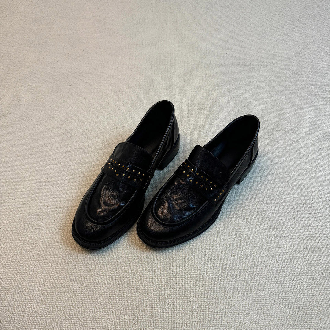 Damen Mokassins mit eleganten Nietenakzenten R&B