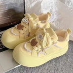 Damen Verspielte Chunky Sneakers mit lustigen Tierapplikationen und bequemer Sohle R&B