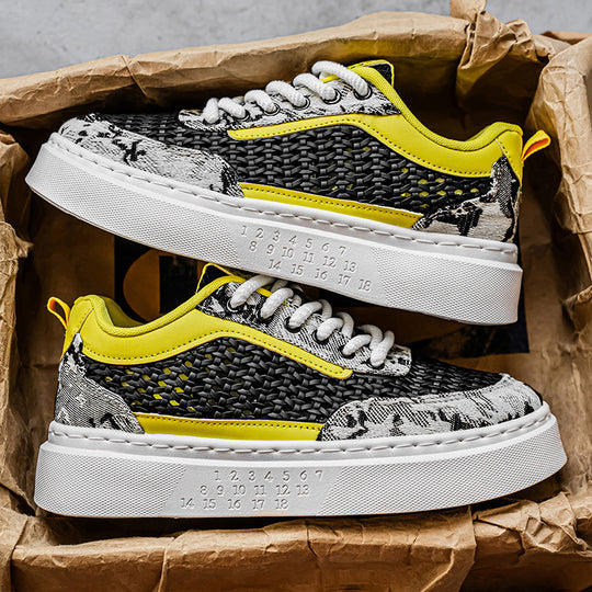 Damen Komfortable Plateau-Sneaker mit atmungsaktivem Obermaterial R&B