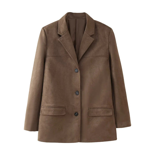 Damen elegante gesteppte Blazerjacke mit praktischen Taschen R&B