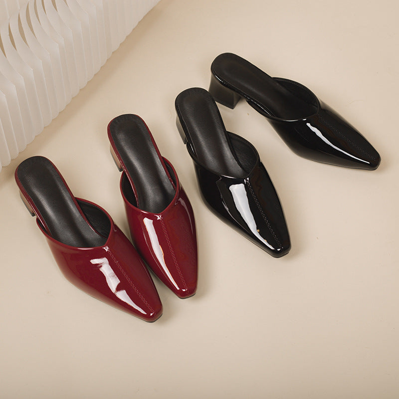 Damen Modische Slingback-Pumps mit eleganter Spitze und Blockabsatz R&B
