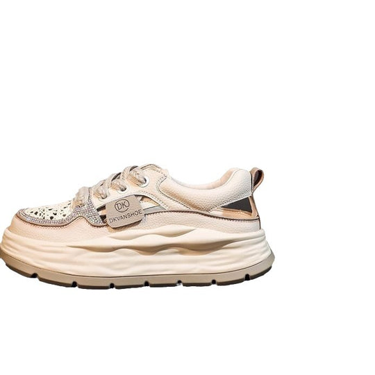 Damen Chunky Sneakers mit atmungsaktiver Mesh-Oberfläche und komfortabler Dämpfung R&B
