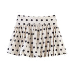 Damen Voluminöser Punkteshort mit bauschigem Saum R&B
