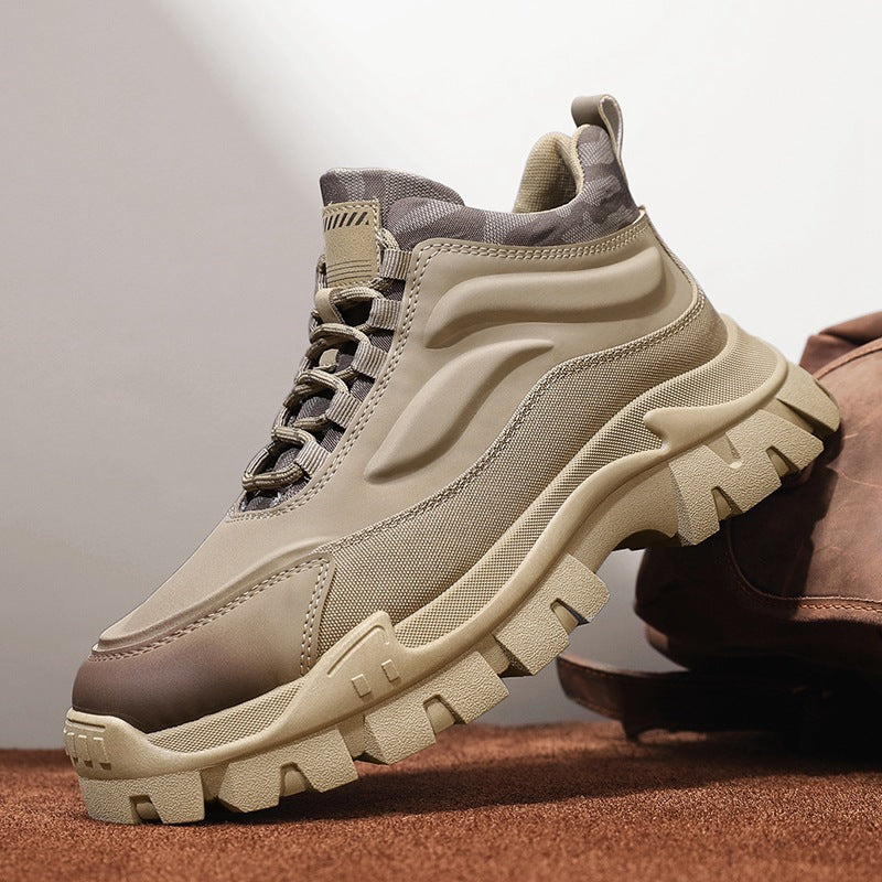 Damen Sportliche hohe Sneakers mit rutschfester Sohle und atmungsaktivem Obermaterial R&B