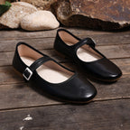 Damen Ballerinas mit praktischem Schnallenverschluss und bequemer Sohle R&B