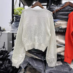Damen Strickjacke mit filigranem Häkelmuster R&B