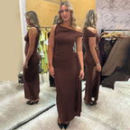Damen Elegantes Wickelkleid mit gerafftem Einsatz R&B